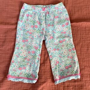 Retro floral baby pants